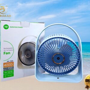 Duration Power (DP) 6-Inch Rechargeable Air Circulation Fan (Model: DP-7652).