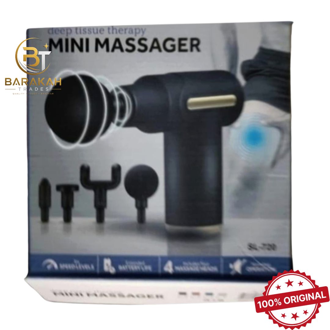 Mini Electric Massage Gun Portable Deep Tissue Massage Gun - Pain Relief USB Rechargeable - Image 2
