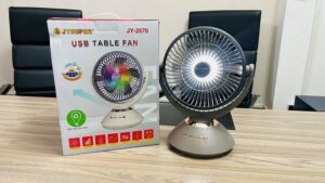 JYSUPER JY-2570 Portable USB Rechargeable Table Fan