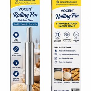 Vocen Stainless Steel Rolling Pin